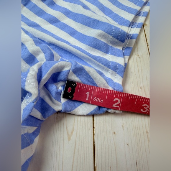 Pretty Little Thing Striped Pajama Shorts in Blue and White Size 10 - Picture 11 of 11